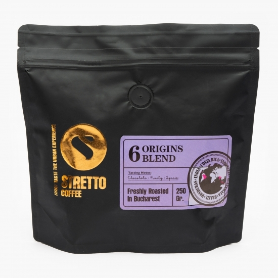 6 Origins Blend 250g cafea boabe prăjită 