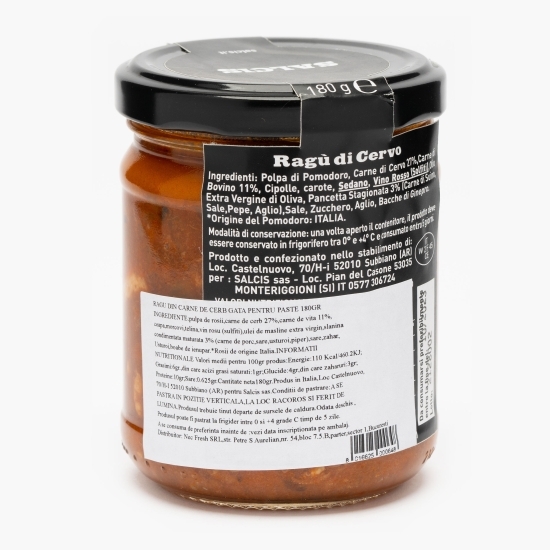 Ragu din carne de cerb pentru paste 180g