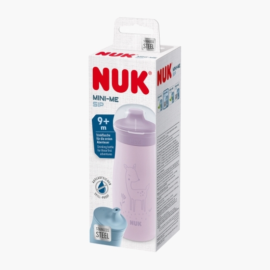 Cană de inox Mini-Me Sip, Mov, +9 luni, 300ml