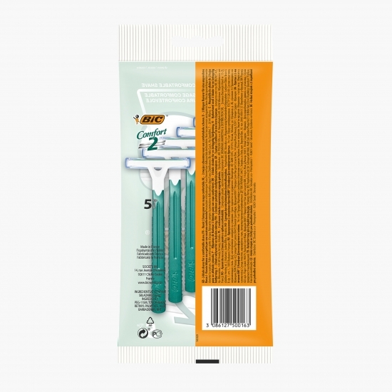 Aparat de ras Comfort 2 lame, 5 buc