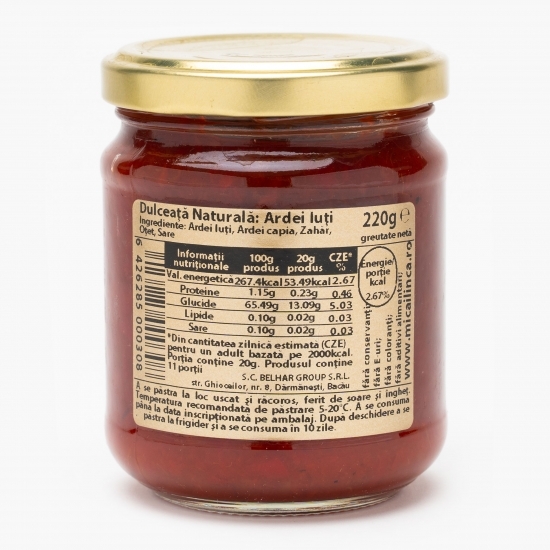 Dulceață naturală de ardei iuți 220g