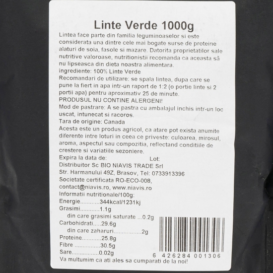 Linte verde 1kg