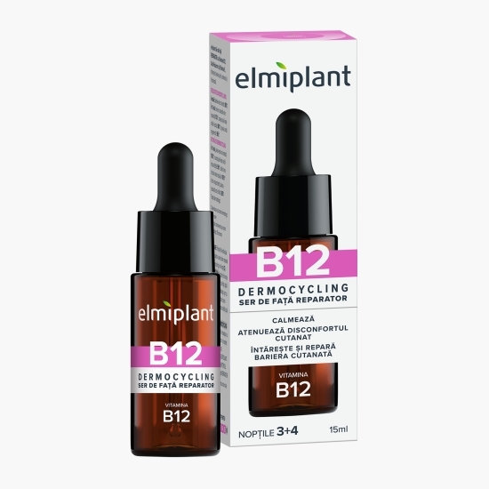 Ser reparator pentru față cu B12, acid hialuronic și vitamina E 15ml