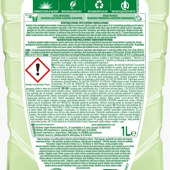 Soluție de curățare universală antibacteriană Pure Home 1l