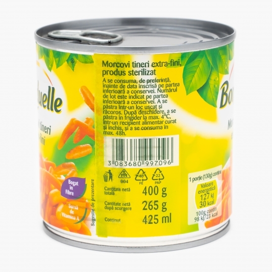Morcovi tineri extra-fini 400g
