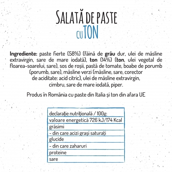 Salată de paste cu ton 220g