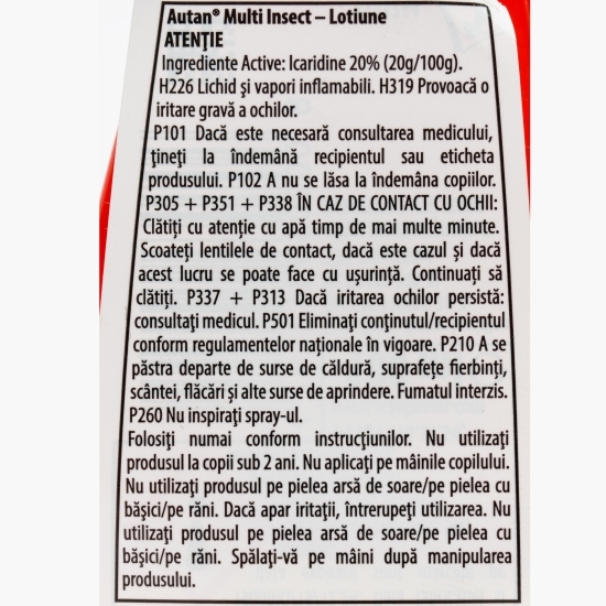 Loțiune repelentă împotriva insectelor Multi Insect 100ml