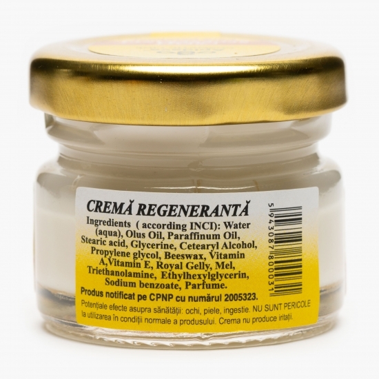 Cremă regenerantă de noapte cu miere, lăptișor de Matcă și vitamina A, 30ml