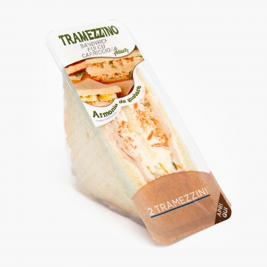 Tramezino cu salată crudități și pui 200g