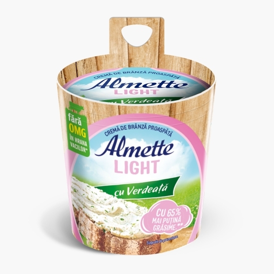 Cremă de brânză light cu verdeață 150g