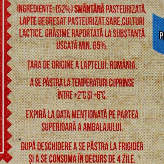 Cremă de brânză cu smântână, 21% grăsime, 2x200g