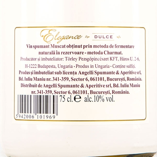 Vin spumant alb dulce Elegance 750ml