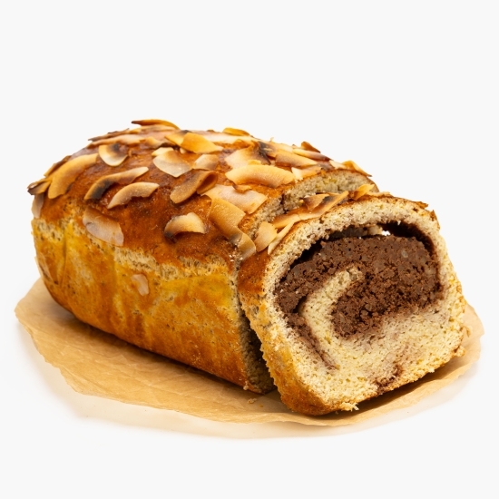 Cozonac keto cu nucă și ciocolată, cu îndulcitori 650g