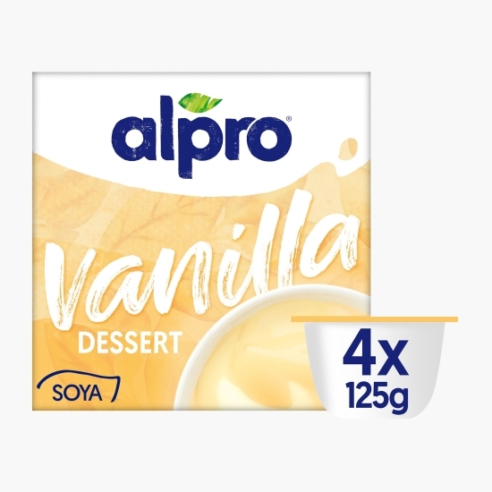 Desert din soia cu aromă de vanilie 4x125g