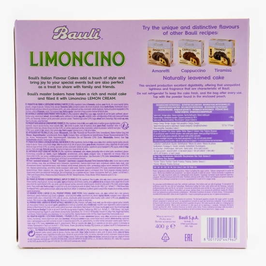 Prăjitură italienească cu cremă de limoncino 400g