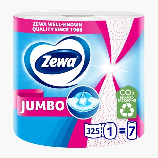 Prosoape de hârtie Jumbo Decor, 2 straturi, 1 rolă, 325 foi