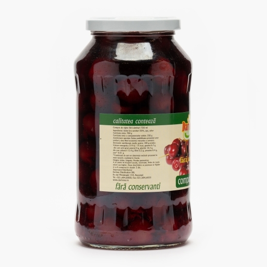 Compot de vișine fără sâmburi 720ml