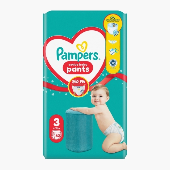 Scutece chiloțel Pants Jumbo Pack mărimea 3, 6-11kg, 62 buc