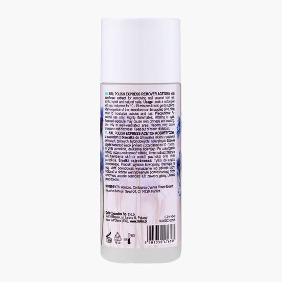 Dizolvant pentru lacul de unghii 100% acetonă, 100ml