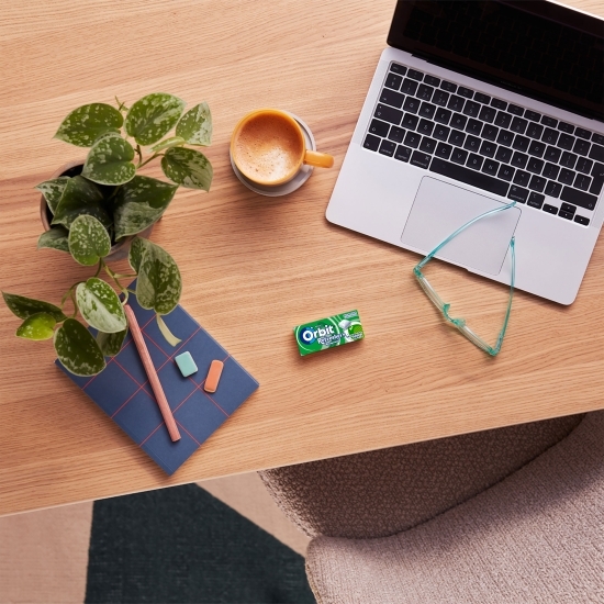 Gumă de mestecat Spearmint fără zahăr, cu aromă de mentă și mentol 7 buc, 15.6g
