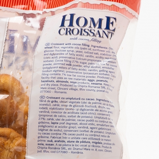 Croissant cu umplutură de cacao 300g