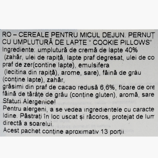 Cereale umplute cu ciocolată albă Cookie Pillows 375g