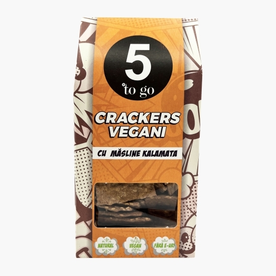 Crackers vegani cu măsline Kalamata 80g