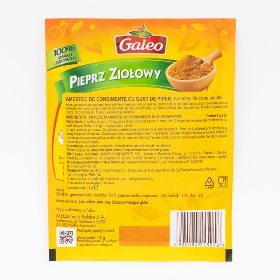Amestec condimente cu gust de piper 12g