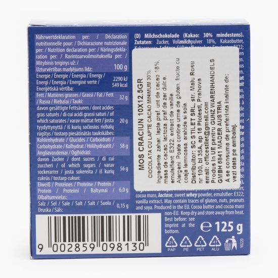 Ciocolată cu lapte Moș Crăciun 125g