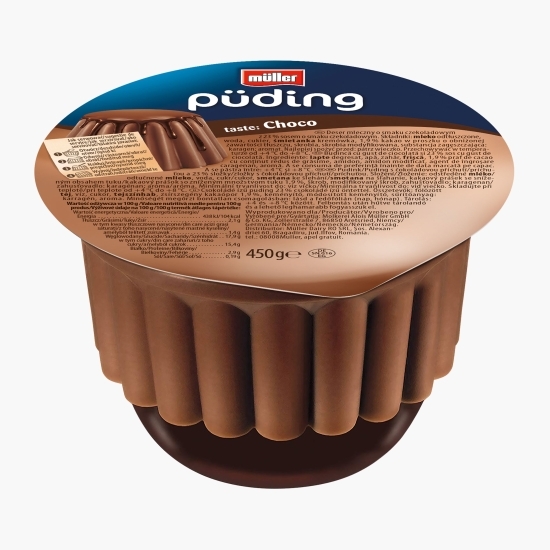 Budincă cu ciocolată și sos de ciocolată 450g