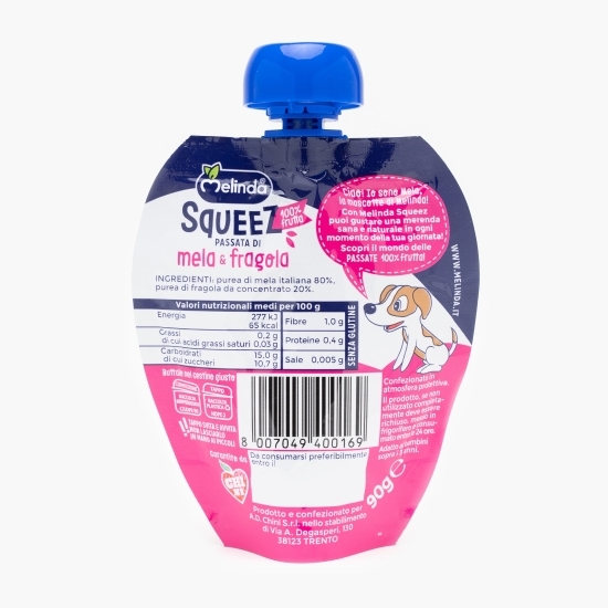 Piure de mere și căpșuni 90g