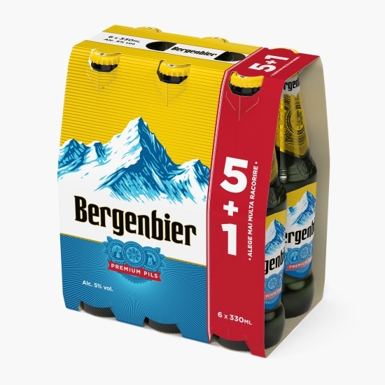 Bere blondă sticlă 6x0.33l (5+1)