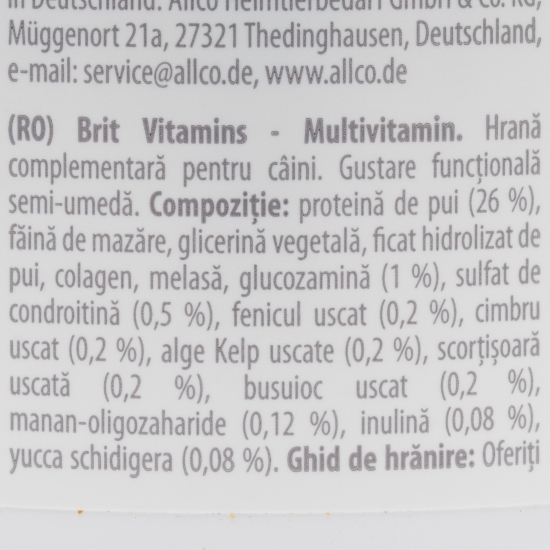 Recompensă funcțională pentru câini Multivitamin, 150g