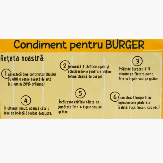 Amestec de condimente pentru burger 25g