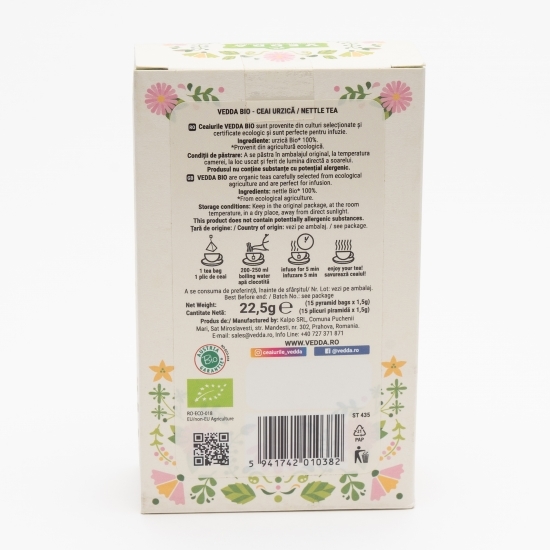 Ceai urzică eco 15 plicuri