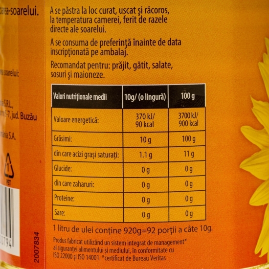 Ulei de floarea soarelui 1l