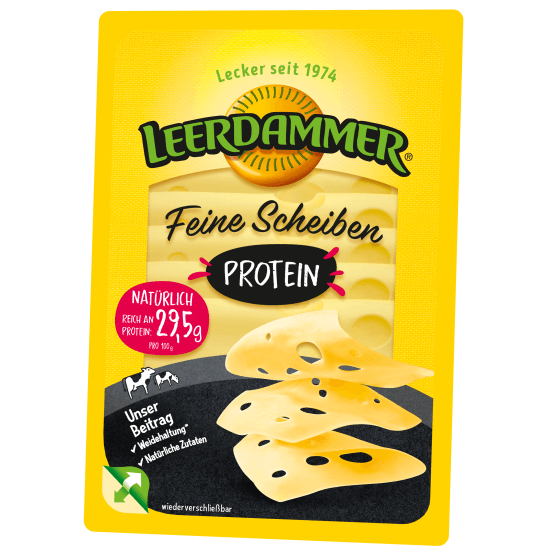 Brânză semi tare maturată Protein, felii 100g