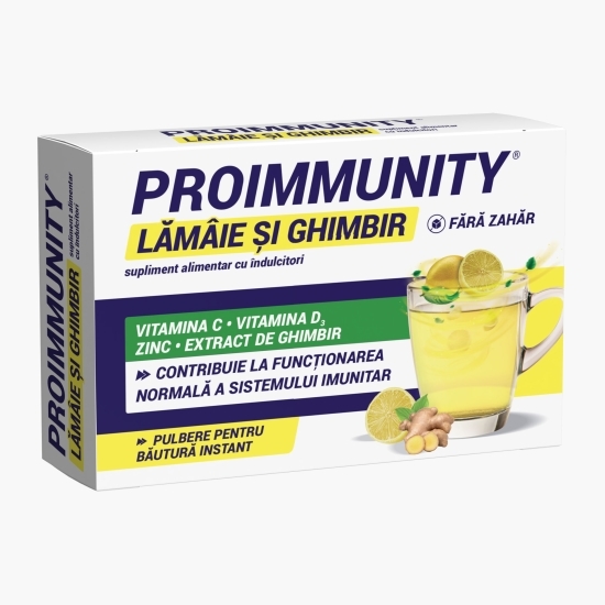 Proimmunity Lămâie și Ghimbir, 8 plicuri