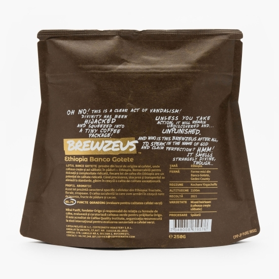 Cafea de specialitate boabe Ethiopia Banco Gotete 250g