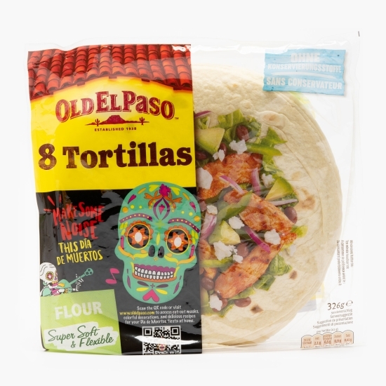 Tortillas din făină de grâu 8 buc 326g