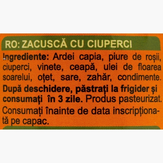 Zacuscă premium cu ciuperci 290g