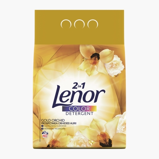 Detergent de rufe pudră automat 2în1 Color Gold Orchid 40 spălări, 4kg