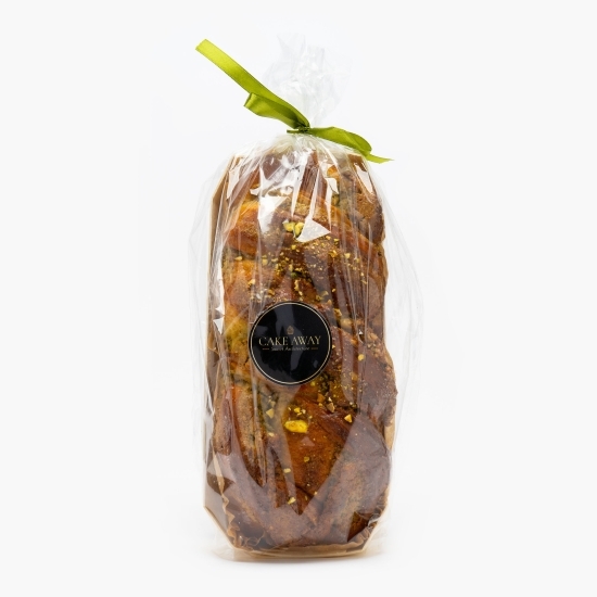 Cozonac cu ciocolată albă și fistic 850g