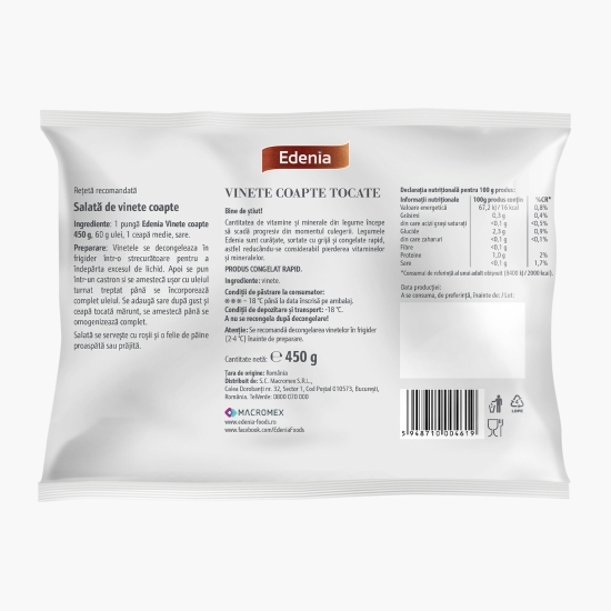 Vinete coapte tocate 450g
