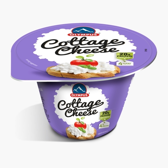 Granule de brânză Cottage cu smântână, 4% grăsime 180g