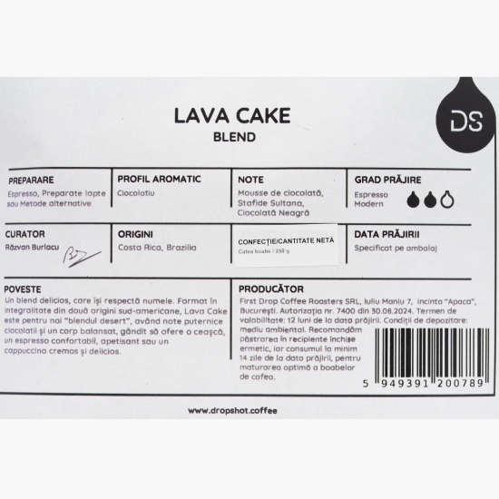 Lava Cake Blend 250g cafea de specialitate boabe 