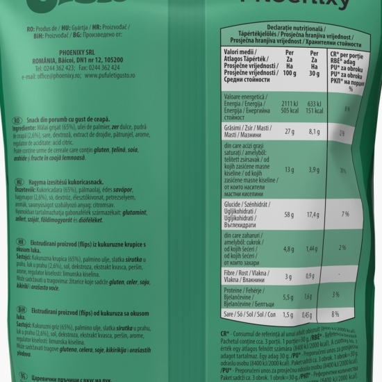 Snack rings cu gust de ceapă 80g