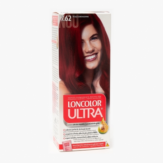 Vopsea permanentă pentru păr Ultra 7.62 Roșu grenadine 100ml
