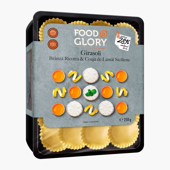 Paste proaspete cu ou, umplute cu brânză Ricotta și coajă de lămâie siciliană 250g