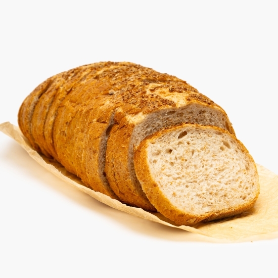 Pâine cu făină neagră feliată 400g
